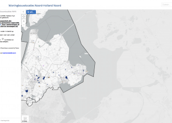 Kijk digitaal waar nieuwe woningen in Noord-Holland Noord komen