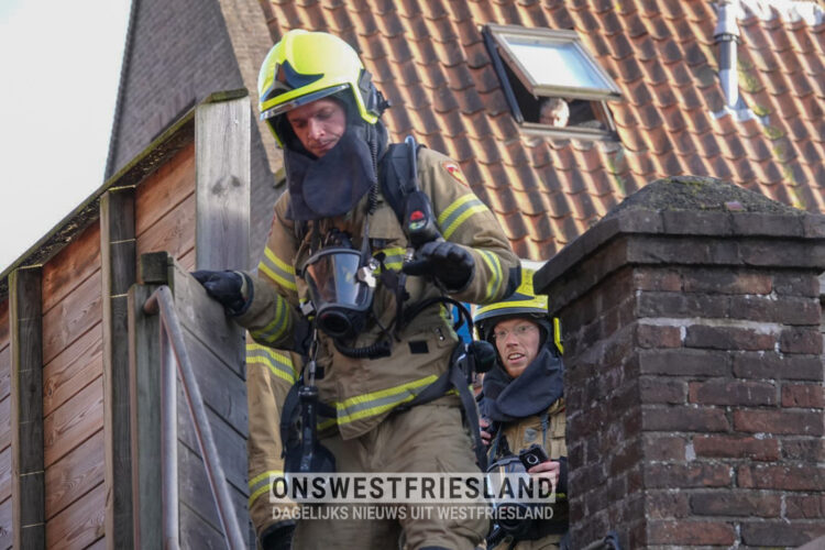 Brandmelding in oude centrum Enkhuizen
