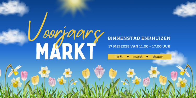 Voorjaarsmarkt en straattheater op 17 mei in centrum Enkhuizen