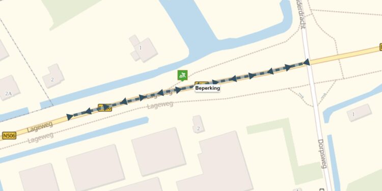 Vanaf heden snelheidsbeperking op Lageweg bij Schellinkhout