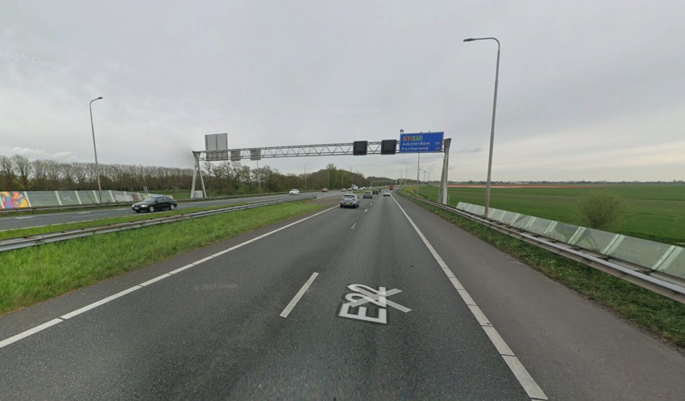 Nieuwe trajectcontrole op A7 tussen Hoorn en Purmerend gaat dinsdag aan
