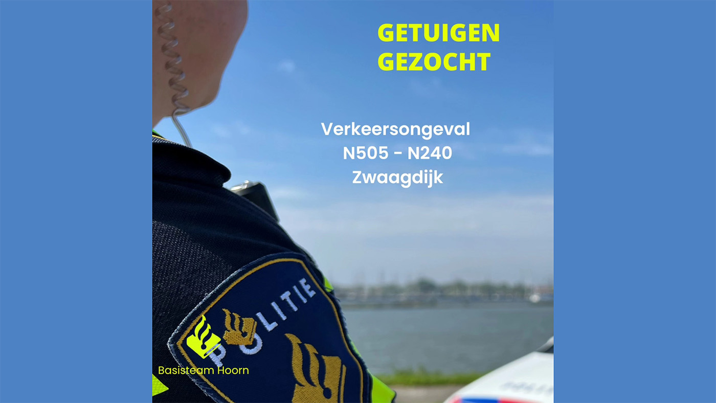 Politie zoekt getuigen na verkeersongeval bij kruising richting Zwaagdijk